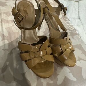 Yves Saint Laurent Women's Tan Heeled Sandals